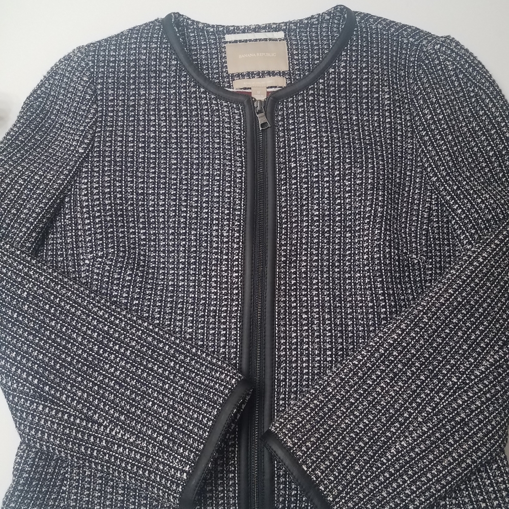 Banana Republic Dark Blue Pattern Blazer